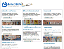 Tablet Screenshot of lebenshilfe-amberg.de